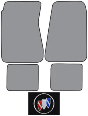 1968-1972 Buick Sportwagon Loop Carpet Logo Floor Mat 4pc - Image 1 of 2