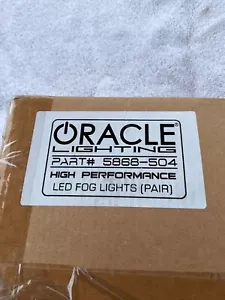 Oracle Lighting 5868-504 4" High Performance LED Fog Light, Pair 6000K - Picture 1 of 7