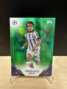 2023/24 Topps UEFA CLUB COMPETITIONS TAKEFUSA KUBO GREEN FOIL SOCIEDAD 20/99 #45 - Picture 1 of 2