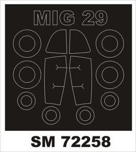 Máscara Montex 1/72 para MiG-29A por TROMPETER - SM72258 - Imagen 1 de 1