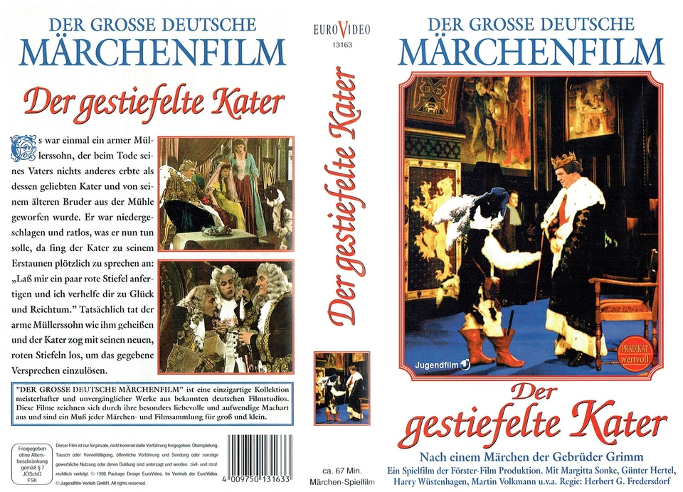 (VHS) Der gestiefelte Kater - Margitta Sonke, Harry Wüstenhagen, Günter Hertel - Bild 1 von 1