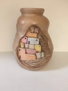 Indische McCrea Comanche Land Keramik Vase ~ 12" hoch ~ Hilltop Casita ~ 1989 - Bild 1 von 11