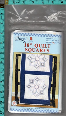 Edredón "Tumbling Star" Jck Dempsey Needle Art 18" Cuadrados Artículo 732 Patrón 419 Foto 1 de 4
