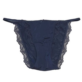 NWT VICTORIA'S SECRET Dream Angels String Bikini Sz S-M-L-XL Blue Silky Lace