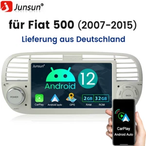 DAB+ Für Fiat 500 2007-2015 Autoradio Android 12 GPS Navi WIFI FM carplay RDS BT - Bild 1 von 11