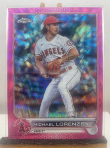 2020 Topps Chrome Michael Lorenzen Pink Wave Refractor Angels #USC-134 Phillies