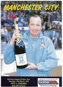 MANCHESTER CITY v CHELSEA 18th MARCH 1989 CHELSEA 2nd DIVISION CHAMPIONS 1988-89 - Picture 1 of 2