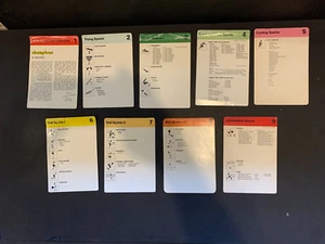 1977-79 Sportscaster Card Digest Eighteen Index Card Dividers Complete Set Fair - Picture 1 of 2