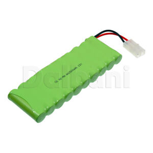 Rechargeable Battery Ni-MH AA with Cable 2 Pin 12V 2500mAh