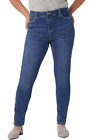 Denim & Co. Easy Stretch Slim-Straight Jeans Medium Wash