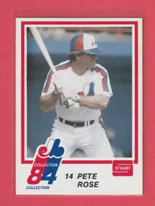 Colección Stuart Pete Rose 1984 #17 Montreal Expos - Imagen 1 de 2