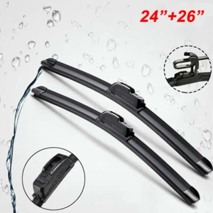 Juego de 2 escobillas limpiaparabrisas delanteras izquierda+derecha BOSCH Clear Advantage 24" y 26" - Imagen 1 de 8
