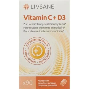 LIVSANE Vitamin C+D3 chewable tablets - Picture 1 of 1