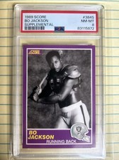 Bo Jackson: 1989 Score Supplemental RC Rookie Card #384S PSA 8
