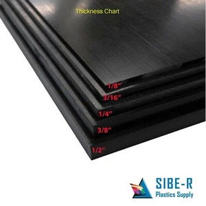 Acrylic Plexiglass Sheet - 1/8" Thick - Black Opaque - 15.875" x 15.875" - Picture 1 of 4