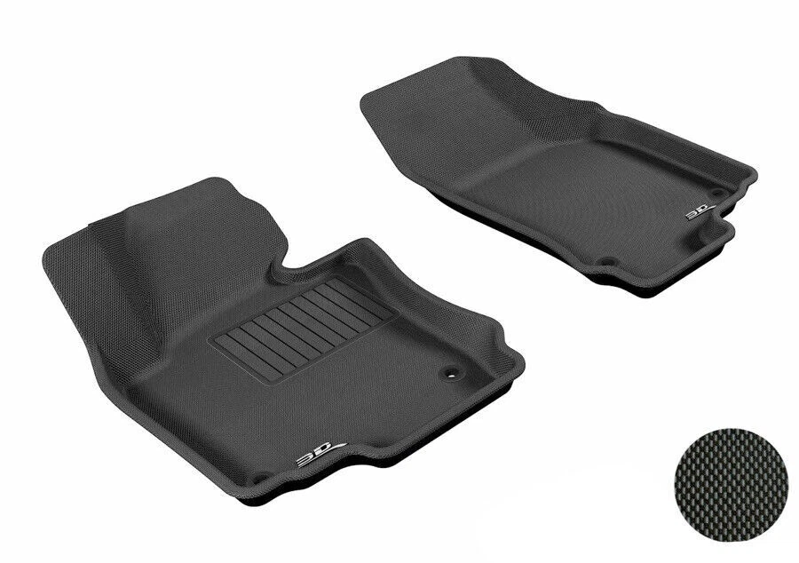 Forros de piso 3D MAXpider negro primera fila 2 piezas para Volkswagen Jetta Foto 1 de 4