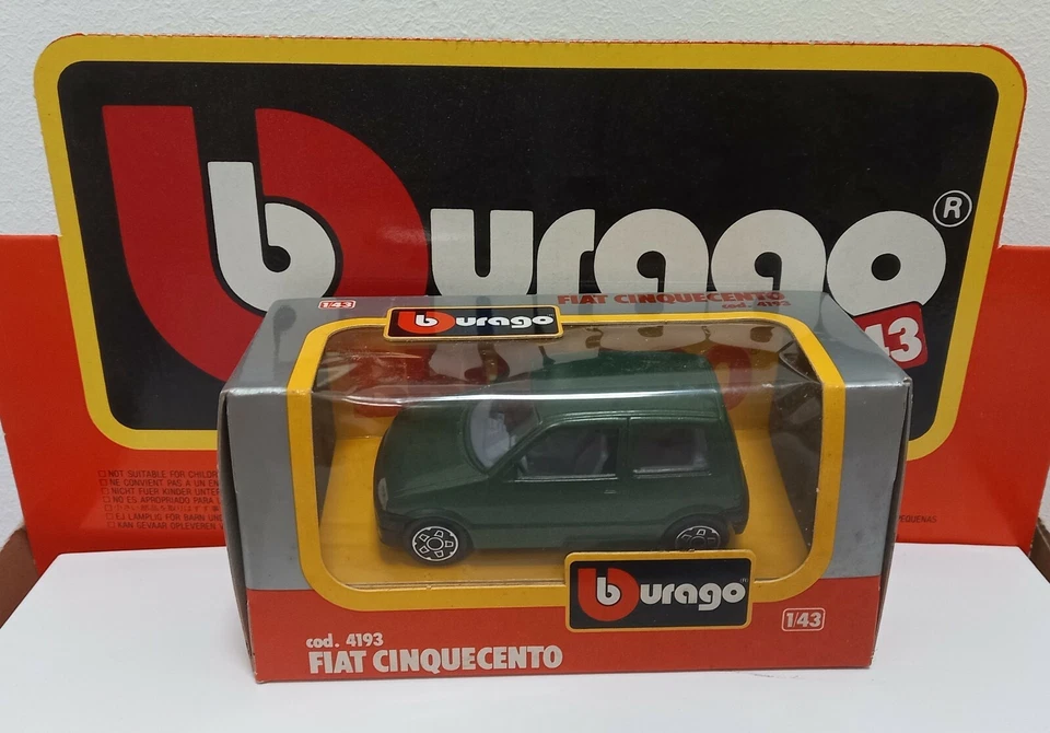 Burago DieCast Metal - FIAT CINQUECENTO cod. 4193 - scala 1:43 - Immagine 1 di 1