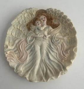 Popular Imports Vintage Angel & Cherub Sculpted 5” Trinket Dish - Picture 1 of 2