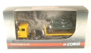 Scammell Mechanical Horse Pianale / Load - Railfreight 1:76 Bordo Pista (Corgi ) - Foto 1 di 1