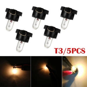 5Pcs T3 DC 12V LED Dash Gauge Instrument Interior Light Bulbs Car Accessories - Picture 1 of 10