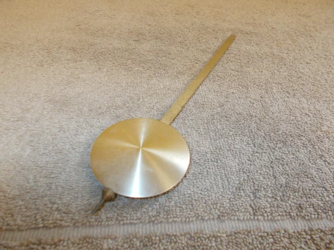 VINTAGE CLOCK PEDULUM BRASS 10 - 1/2'' REGULATOR A4123J JAPAN PARTS Cover