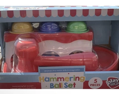 Play Right Hammering Ball Toy Set 5Pc 12m+ Develop Fine Motor Skills/Imagination - Image 1 of 2