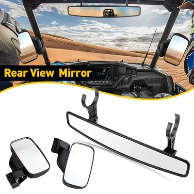 Набор широких центральных боковых зеркал заднего вида для вездехода Kawasaki Mule 3000 3010 4000 4010 - Изображение 1 из 4