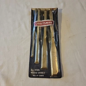 Craftsman USA Holzmeißel Ganzstahl Nr.9-3680 4-teiliges Set - Bild 1 von 10
