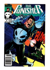 PUNISHER 4 VF (8.0) 1987 NEWSSTAND 1st APP MICROCHIP MIKE BARON KLAUS JANSON* - Picture 1 of 2