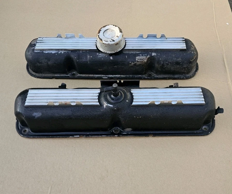 Original OEM 1967 Dodge Plymouth 273 Commando Valve Covers Barracuda Dart 64-67 - Image 1 of 4