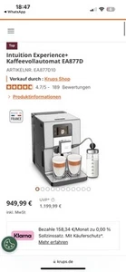 Krups Kaffeemaschine Silber - Bild 1 von 5