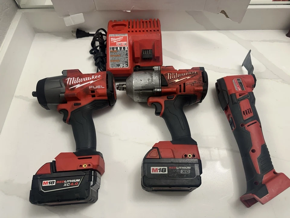 Milwaukee Brushless 3 Tools 2 Batteries And Charger - Image 1 of 4