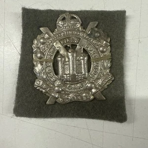 Kings Own Scottish Borderers, WW1, cap badge, and pin. - Foto 1 di 1