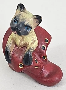 Vintage ~ Wien ~ Bronze ~ Stiefelkater ~ Katze im Schuh - Bild 1 von 8