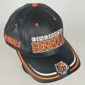 Vintage Leder 1990er Strapback Hut Reebok Cincinnati Bengals NFL Made in USA - Bild 1 von 11