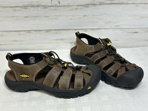 NUOVO! Scarpe sandalo sportivo KEEN Newport In Bisonte taglia 10,5 da uomo in pelle marrone - Foto 1 di 19