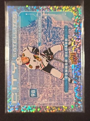 2024-25 Upper Deck Series 1 #CS-11 Connor Bedard City Satellites Speckle - Image 1 of 2