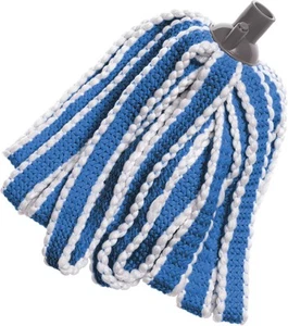 Addis MEGA 100% Microfibre Mop Replacement Refill head, Blue & White - Picture 1 of 2