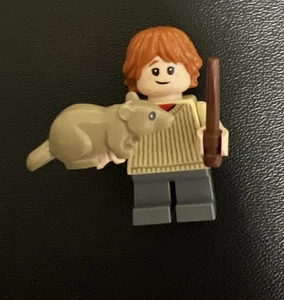Lego Minifiguren Ron Weasley mit Ratte (Schorf) & Zauberstab 76424 - Bild 1 von 2