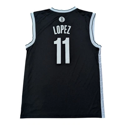 Brooklyn Nets Brook Lopez #11 Adidas Black Home Swingman Jersey Size M - Image 1 of 4