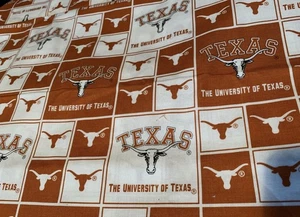 Univ of Texas UT Longhorns 100% Cotton- Yd Increments- 5 Yds **! $2.50 Rebate ! - Picture 1 of 2