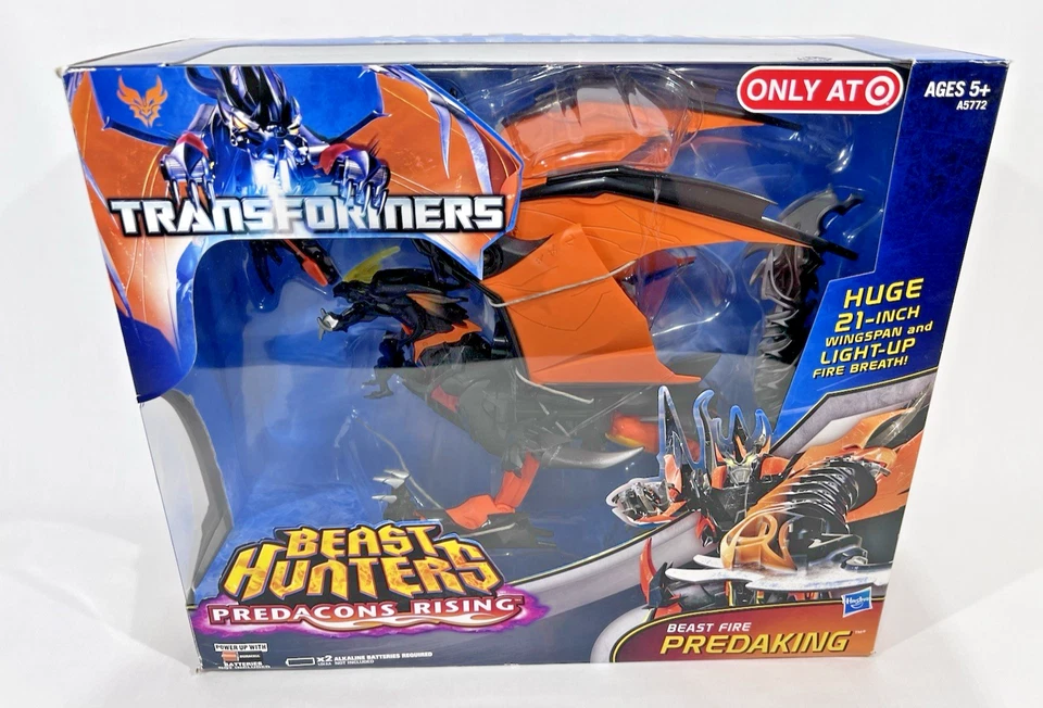 Transformers Beast Hunters Predacon Leader Class Fire Predaking 21" Wingspang210