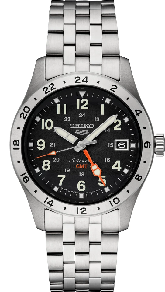 Seiko 5 Sports Men's Black Watch - SSK023
