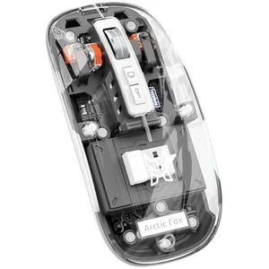 Arctic Fox Pureview Transparent Wireless and Bluetooth Rechargeable Mouse, USB - Picture 1 of 8