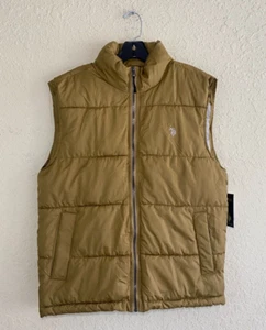US Polo Assn Mens Signature Vest Tan Size Small - Picture 1 of 3