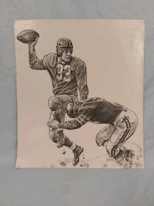 Vintage Sammy Baugh Print 11x9 - Bild 1 von 5