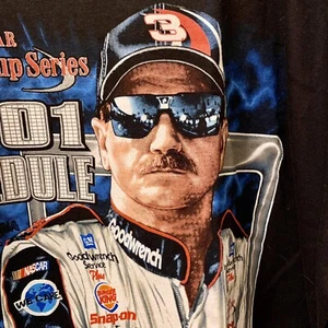 NWT Dale Earnhardt 2001 Racing Schedule Nascar T-Shirt 2XL Winston Cup Graphics - Picture 1 of 12