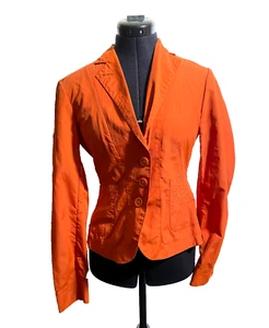 Victory Jacket Women Small Burnt Orange Embroidered Regulated Waist Line Size XS - Picture 1 of 19