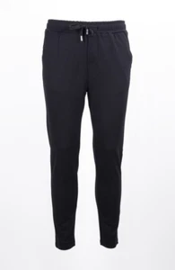 PANTALONE MARKUP CON LACCIO IN VITA ED ELASTICO CHINO IN MAGLINA NERO - Foto 1 di 6