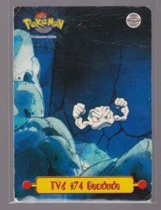 Pokemon Topps TV6 74 Geodude Smooth Foil Card Puzzle Trading Card - Picture 1 of 3